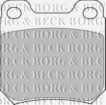 BBP1605 BORG & BECK Bremsbelagsatz, Scheibenbremse