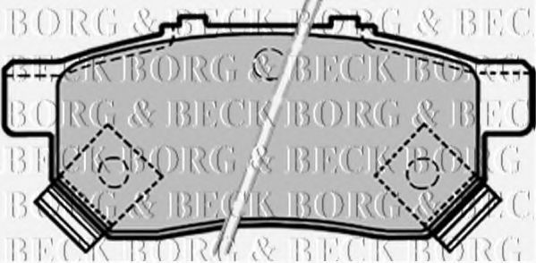 BBP1657 BORG+%26+BECK Bremsbelagsatz, Scheibenbremse