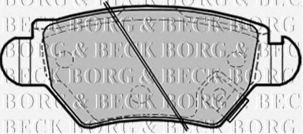 BBP1687 BORG+%26+BECK Bremsbelagsatz, Scheibenbremse