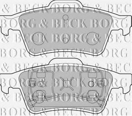BBP1761 BORG+%26+BECK Brake Pad Set, disc brake