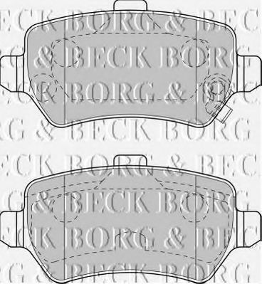 BBP1777 BORG+%26+BECK Brake Pad Set, disc brake