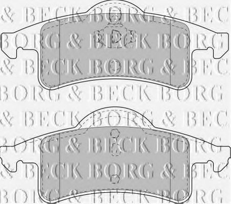 BBP1782 BORG & BECK Brake Pad Set, disc brake
