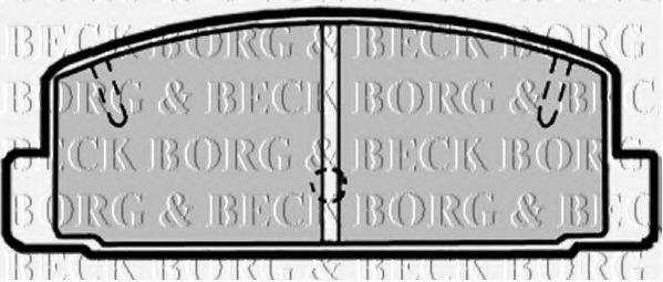 BBP1816 BORG+%26+BECK Bremsbelagsatz, Scheibenbremse