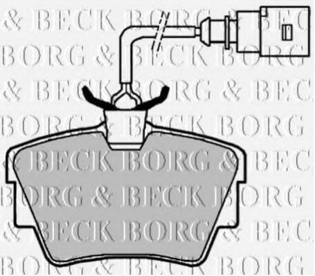 BBP1822 BORG+%26+BECK Brake Pad Set, disc brake