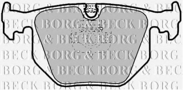 BBP1844 BORG+%26+BECK Bremsbelagsatz, Scheibenbremse