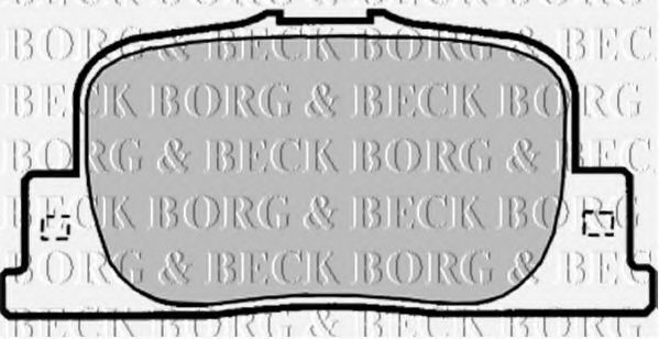 BBP1878 BORG & BECK Bremsbelagsatz, Scheibenbremse