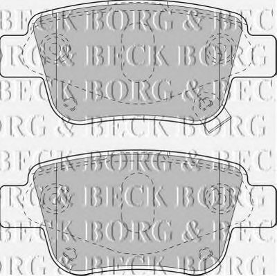 BBP1880 BORG+%26+BECK Bremsbelagsatz, Scheibenbremse