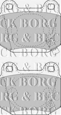 BBP1907 BORG+%26+BECK Brake Pad Set, disc brake
