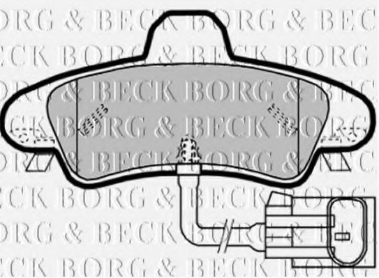 BBP1908 BORG+%26+BECK Brake Pad Set, disc brake