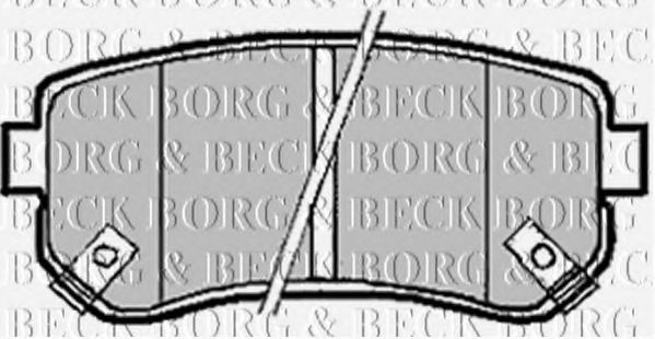 BBP1924 BORG & BECK Brake Pad Set, disc brake