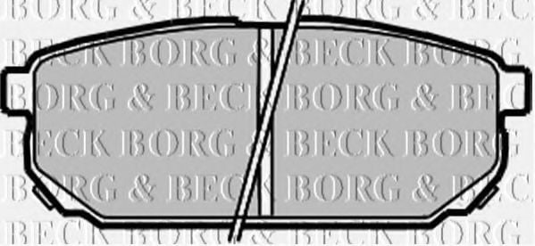 BBP1925 BORG+%26+BECK Brake Pad Set, disc brake