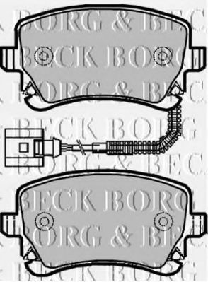 BBP1939 BORG+%26+BECK Тормозная система Комплект тормозных колодок, дисковый тормоз