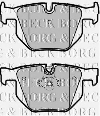 BBP1961 BORG+%26+BECK Brake Pad Set, disc brake