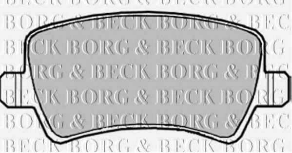 BBP1982 BORG+%26+BECK Bremsbelagsatz, Scheibenbremse