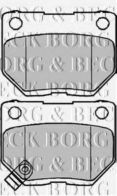 BBP1984 BORG+%26+BECK Brake System Brake Pad Set, disc brake