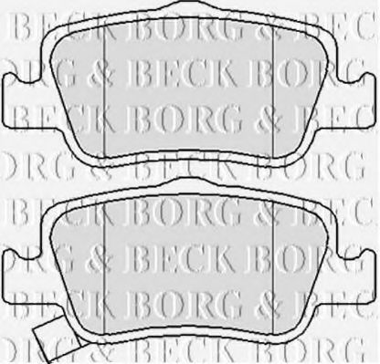 BBP2056 BORG+%26+BECK Brake System Brake Pad Set, disc brake