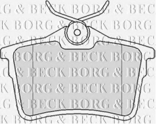BBP2063 BORG & BECK Brake Pad Set, disc brake