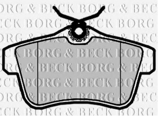 BBP2095 BORG & BECK Brake Pad Set, disc brake