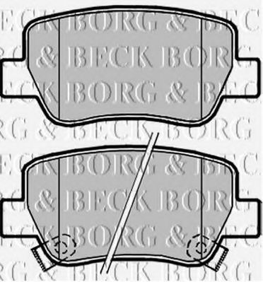 BBP2099 BORG+%26+BECK Bremsbelagsatz, Scheibenbremse