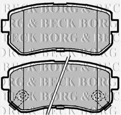 BBP2104 BORG+%26+BECK Комплект тормозных колодок, дисковый тормоз