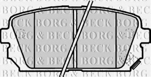 BBP2179 BORG+%26+BECK Bremsbelagsatz, Scheibenbremse