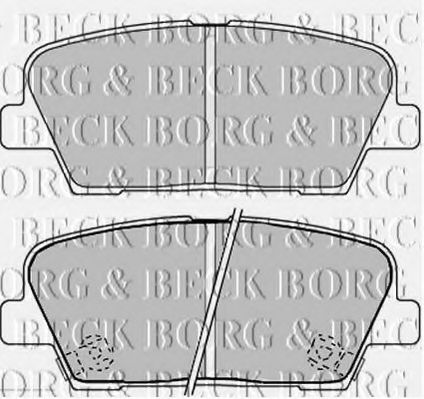 BBP2238 BORG+%26+BECK Brake Pad Set, disc brake