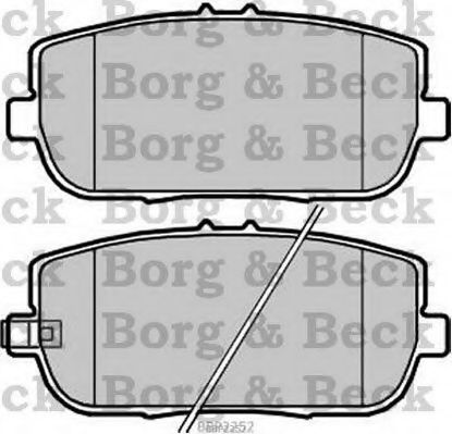 BBP2252 BORG+%26+BECK Brake Pad Set, disc brake