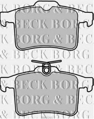 BBP2265 BORG+%26+BECK Brake System Brake Pad Set, disc brake