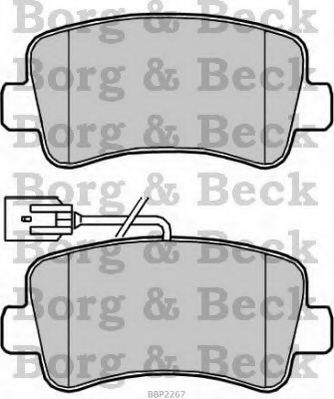 BBP2267 BORG+%26+BECK Brake System Brake Pad Set, disc brake