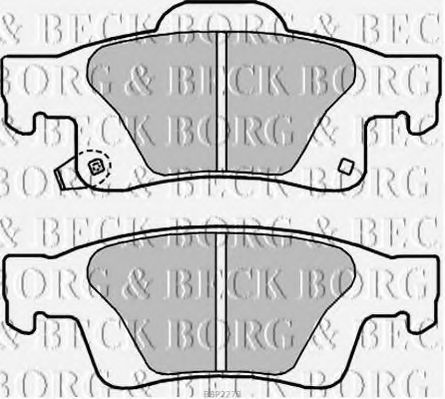 BBP2273 BORG+%26+BECK Brake System Brake Pad Set, disc brake