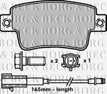 BBP2274 BORG+%26+BECK Brake Pad Set, disc brake