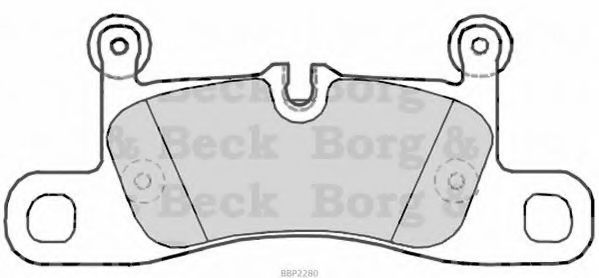 BBP2280 BORG+%26+BECK Brake Pad Set, disc brake