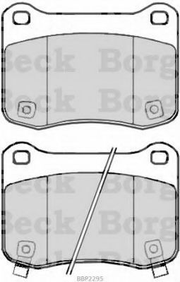 BBP2295 BORG & BECK Brake Pad Set, disc brake