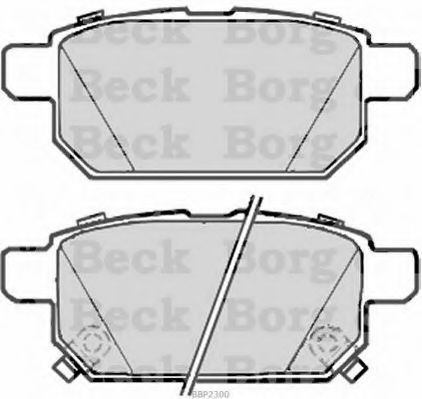 BBP2300 BORG+%26+BECK Brake System Brake Pad Set, disc brake