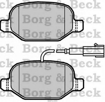 BBP2309 BORG+%26+BECK Brake Pad Set, disc brake
