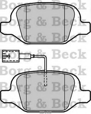 BBP2312 BORG & BECK Комплект тормозных колодок, дисковый тормоз