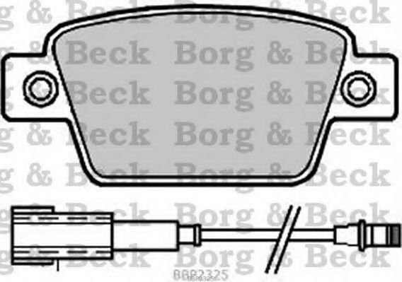 BBP2325 BORG+%26+BECK Brake Pad Set, disc brake
