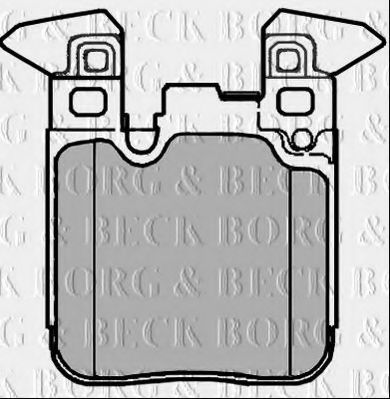 BBP2376 BORG & BECK Brake Pad Set, disc brake