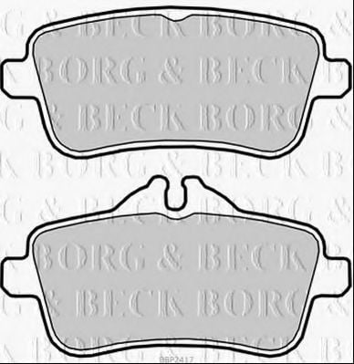 BBP2417 BORG+%26+BECK Brake Pad Set, disc brake