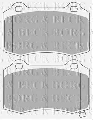 BBP2433 BORG+%26+BECK Brake Pad Set, disc brake