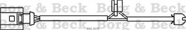 BWL3078 BORG+%26+BECK Warning Contact, brake pad wear