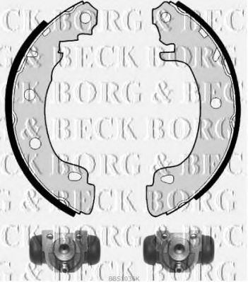 BBS1036K BORG+%26+BECK Brake System Brake Shoe Set