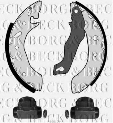 BBS1044K BORG+%26+BECK Brake Shoe Set