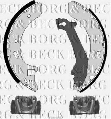 BBS1054K BORG+%26+BECK Brake Shoe Set