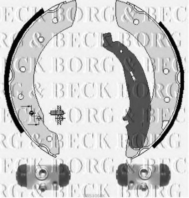 BBS1068K BORG & BECK Bremsbackensatz