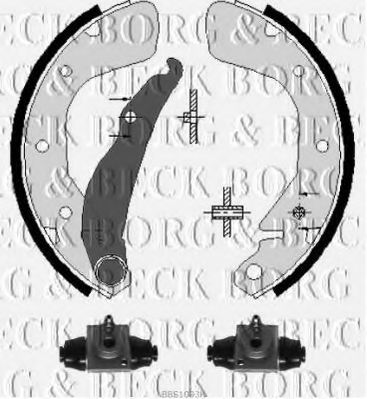 BBS1093K BORG+%26+BECK Brake Shoe Set