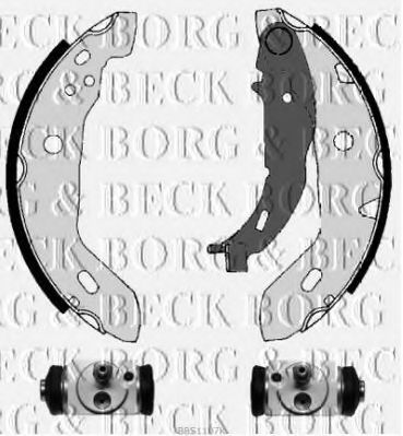 BBS1107K BORG+%26+BECK Brake Shoe Set