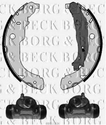 BBS1123K BORG+%26+BECK Brake Shoe Set