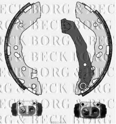 BBS1141K BORG+%26+BECK Brake System Brake Shoe Set