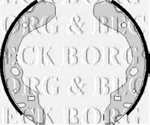 BBS6112 BORG+%26+BECK Brake Shoe Set